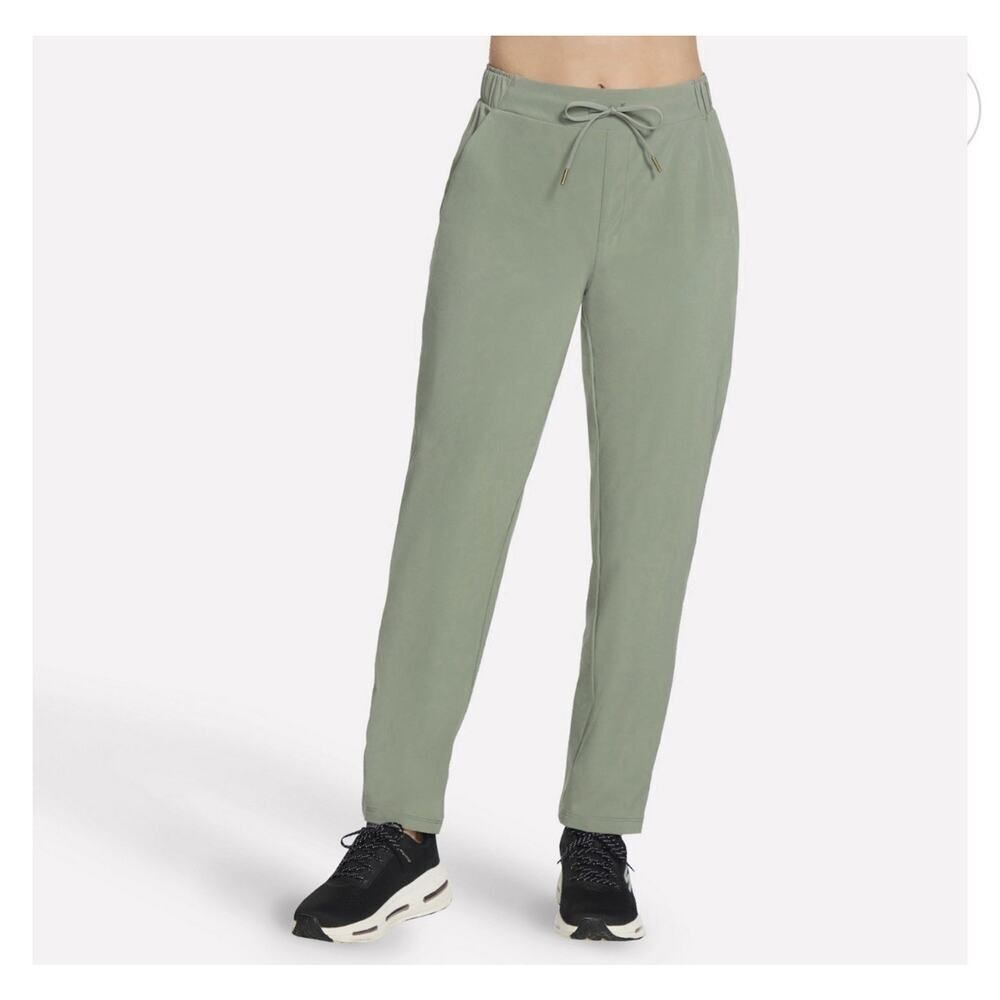 Skechers Women's Slip-In Go Walk Uptown Athleisure Pants | Pale Olive | 2XL
